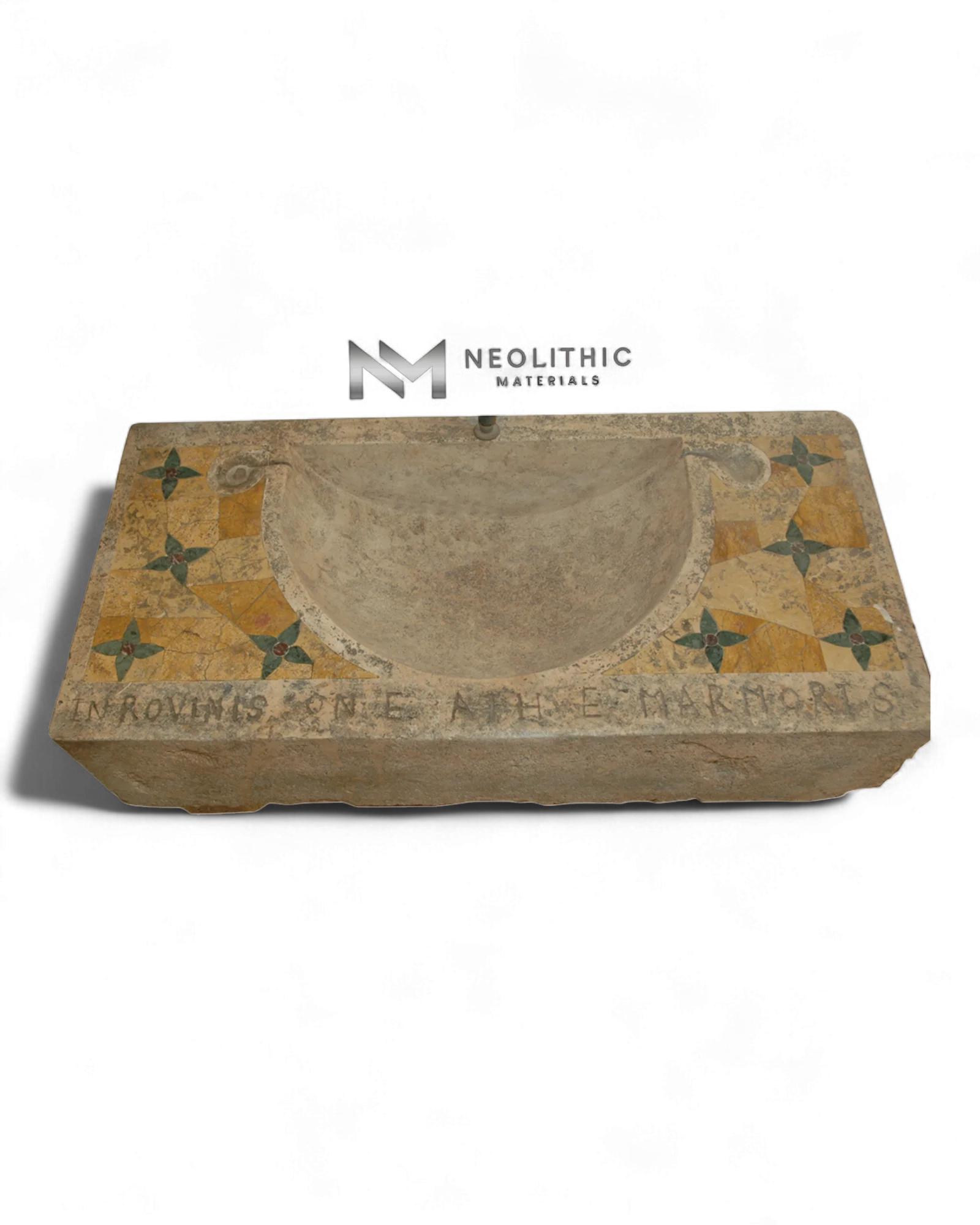 Limestone Inlaid Sink - Image 2